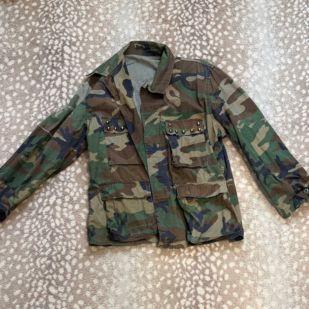 Gucci Green Camouflage Jacket